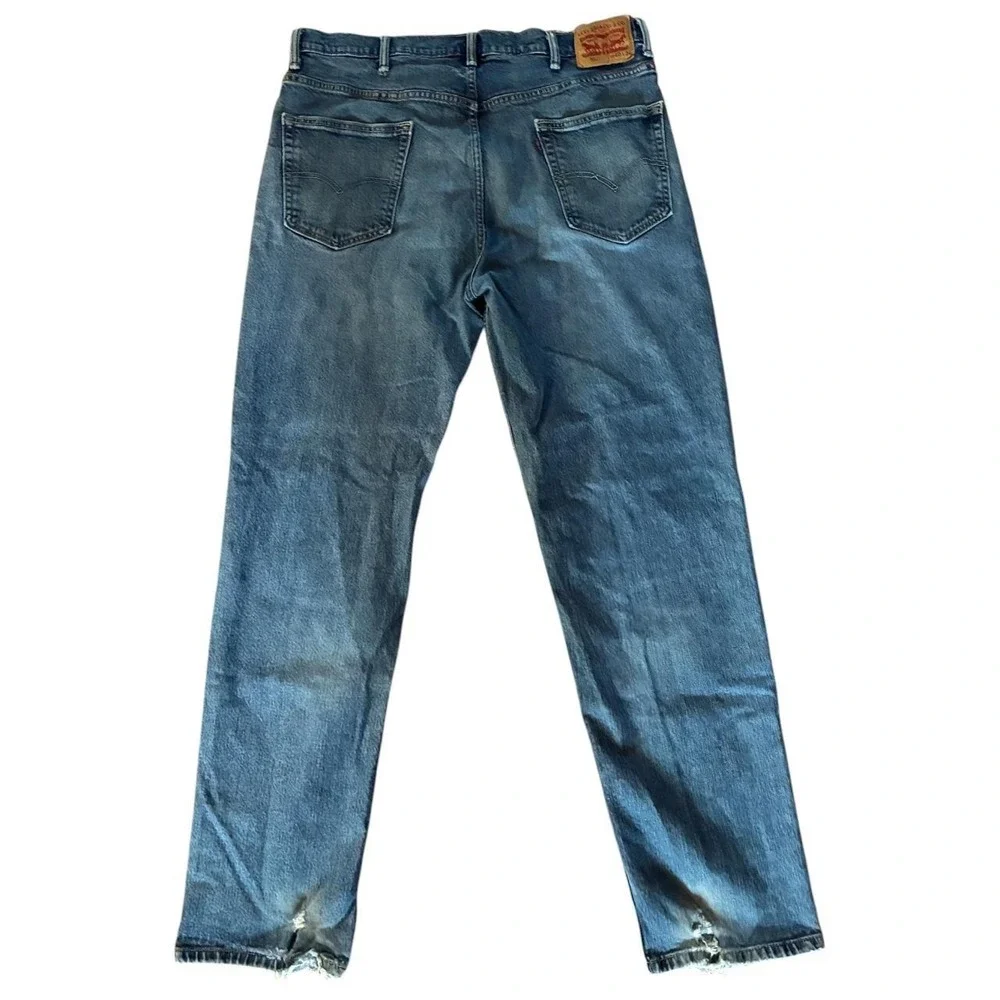 Levis 550 Relaxed Fit Tapered Leg Blue Denim Jeans Mens W40 L34 Medium Wash